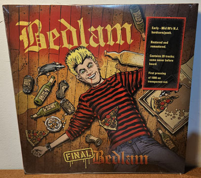 BEDLAM "Final Bedlam" LP (Beer City) Transparent Red Vinyl